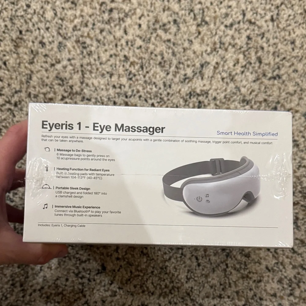 Eye Massager with Heat - White